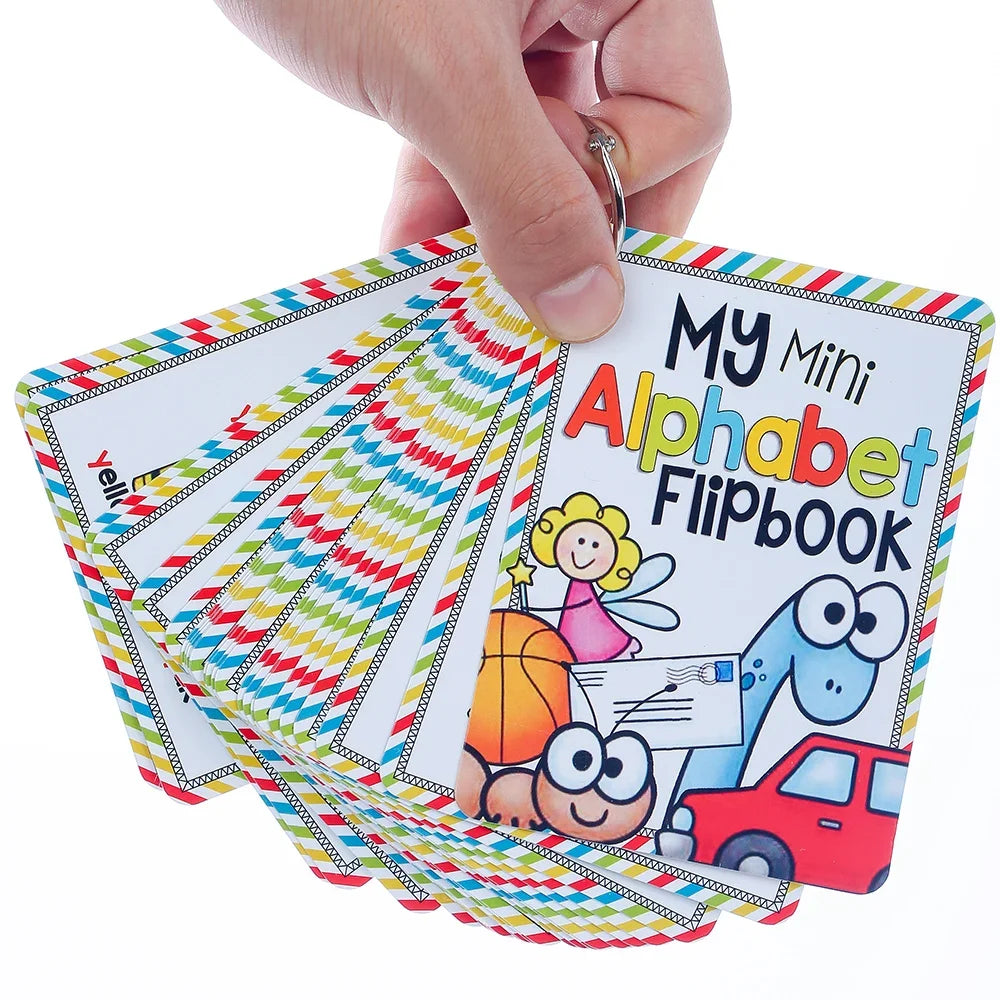 Montessori A - Z English Alphabet Cards with Phonics Words, Ideal for Early Development Educational Toys for Kids Teaching Aids